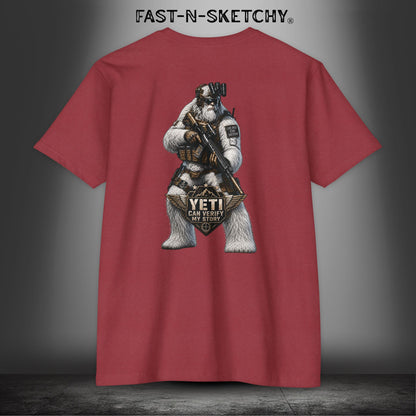 Yeti Can Verify My Story: Military Edition Tee