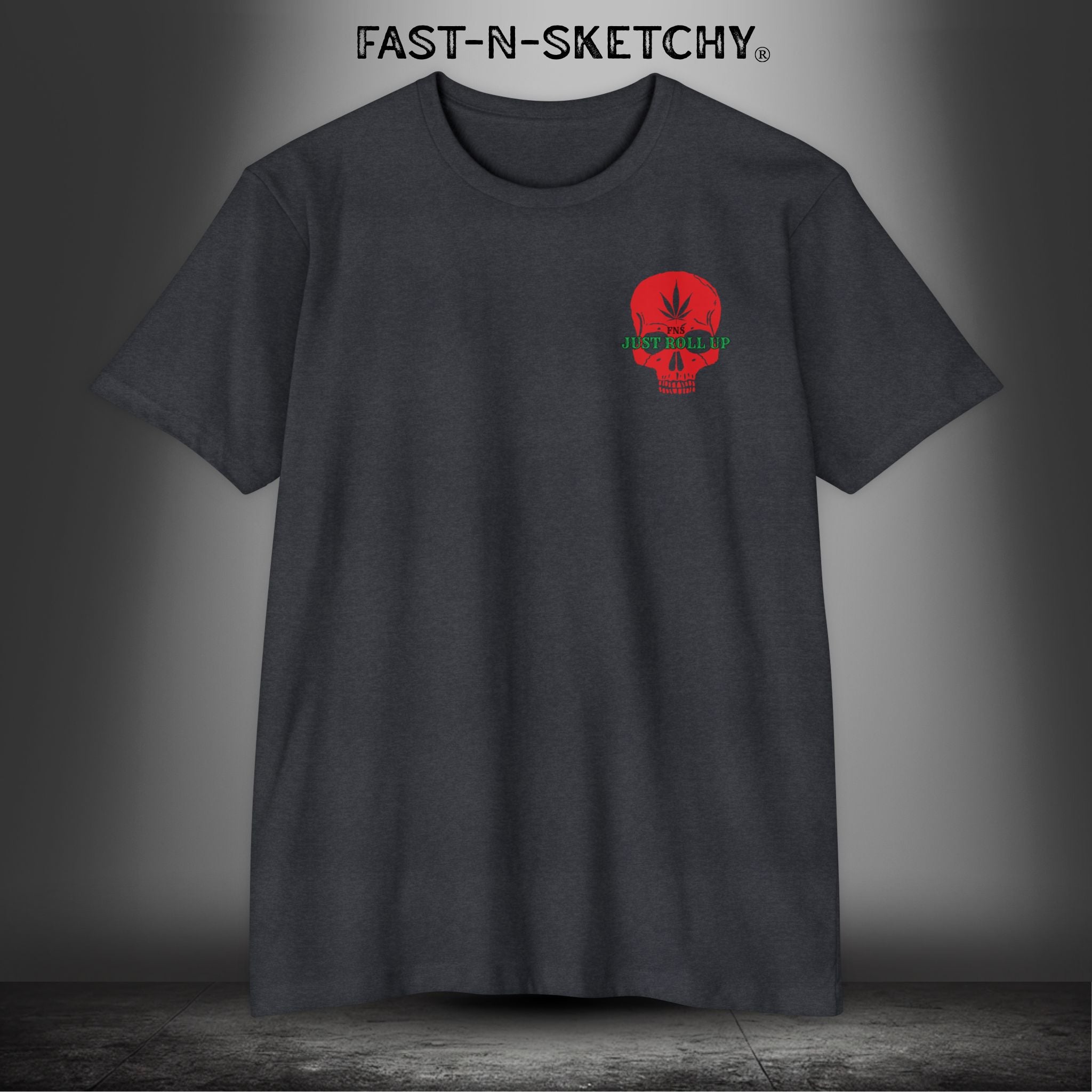 FREE MIND, FREE SOUL, JUST ROLL UP BY STONEY: T-shirt Next Level 6210