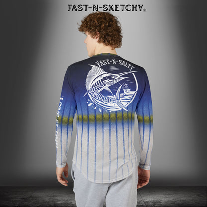 Marlin Camo Fast-N-Salty UV Protection Long Sleeve Shirt