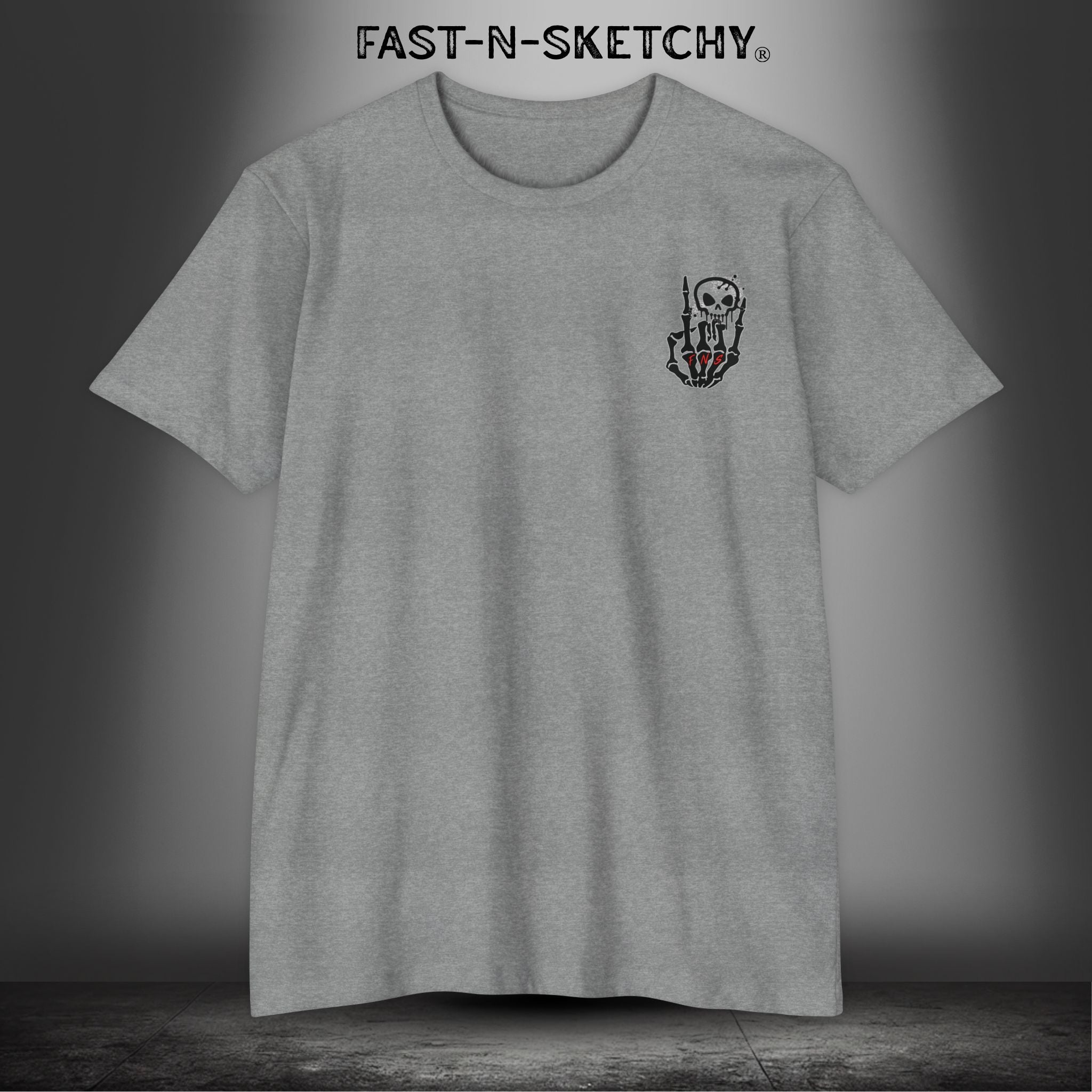 FAST-N-SKETCHY - T-shirt Classic Fit Crewneck - Next Level 6210 (Light Colors)