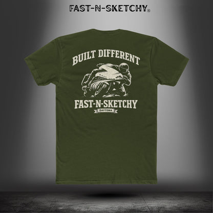 Built Different: Daytona Bike Week Bagger Racing Biker Edition Relaxed Classic Tee