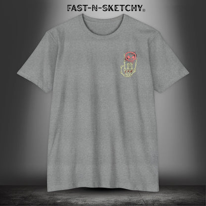 FAST-N-SKETCHY WITH SPINE/FLOWERS: T-shirt Next Level 6210