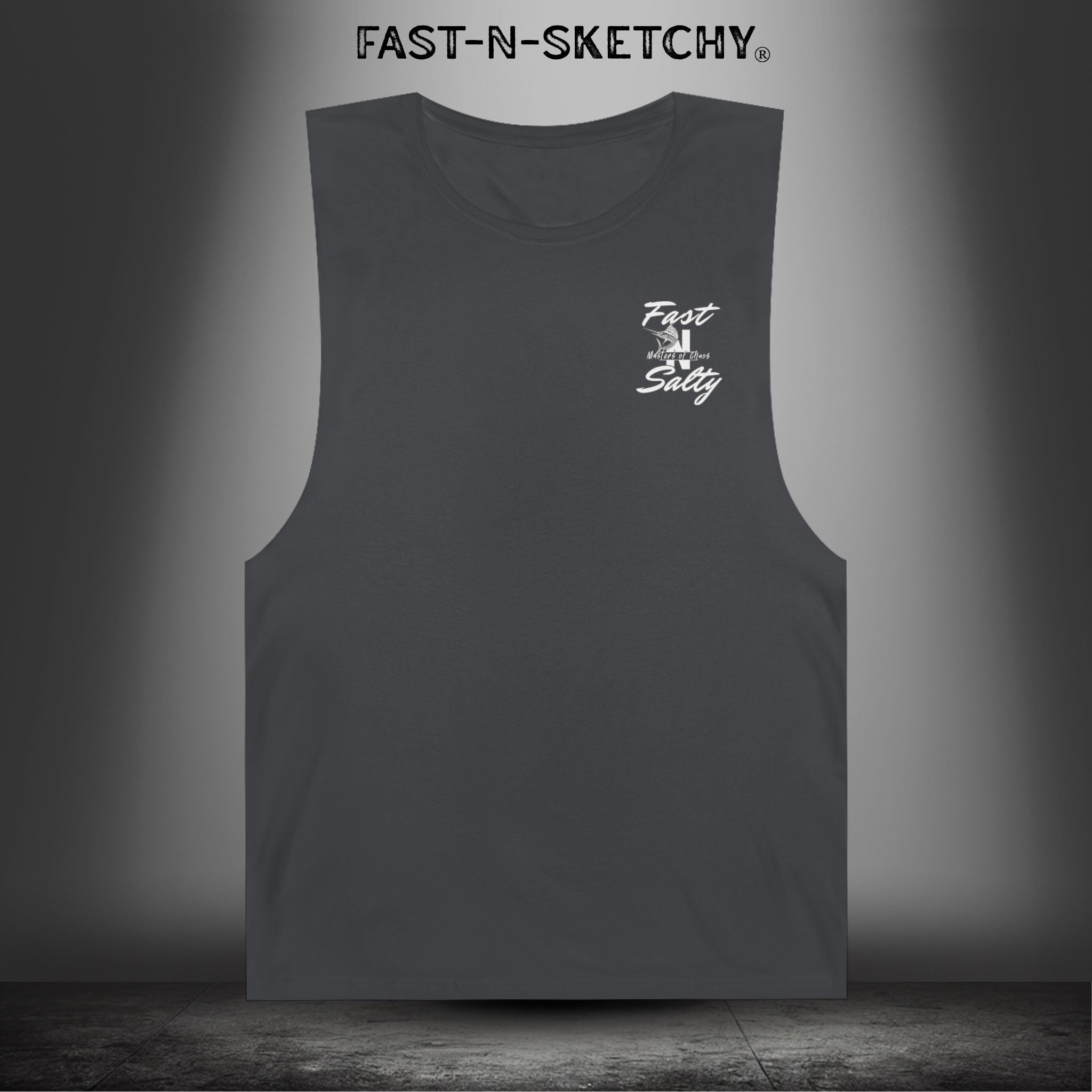 WE GREW HERE, YOU FLEW HERE, GO AWAY: Muscle Tank Top (Dark Colors)