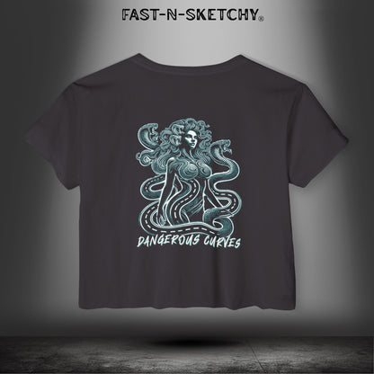 DANGEROUS CURVES - FAST-N-SEXY™: Crop Top Festival Style Women's Shirt