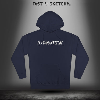 Fast-N-Sketchy Hoodie — Skull Lightning Logo "Live Your Life"