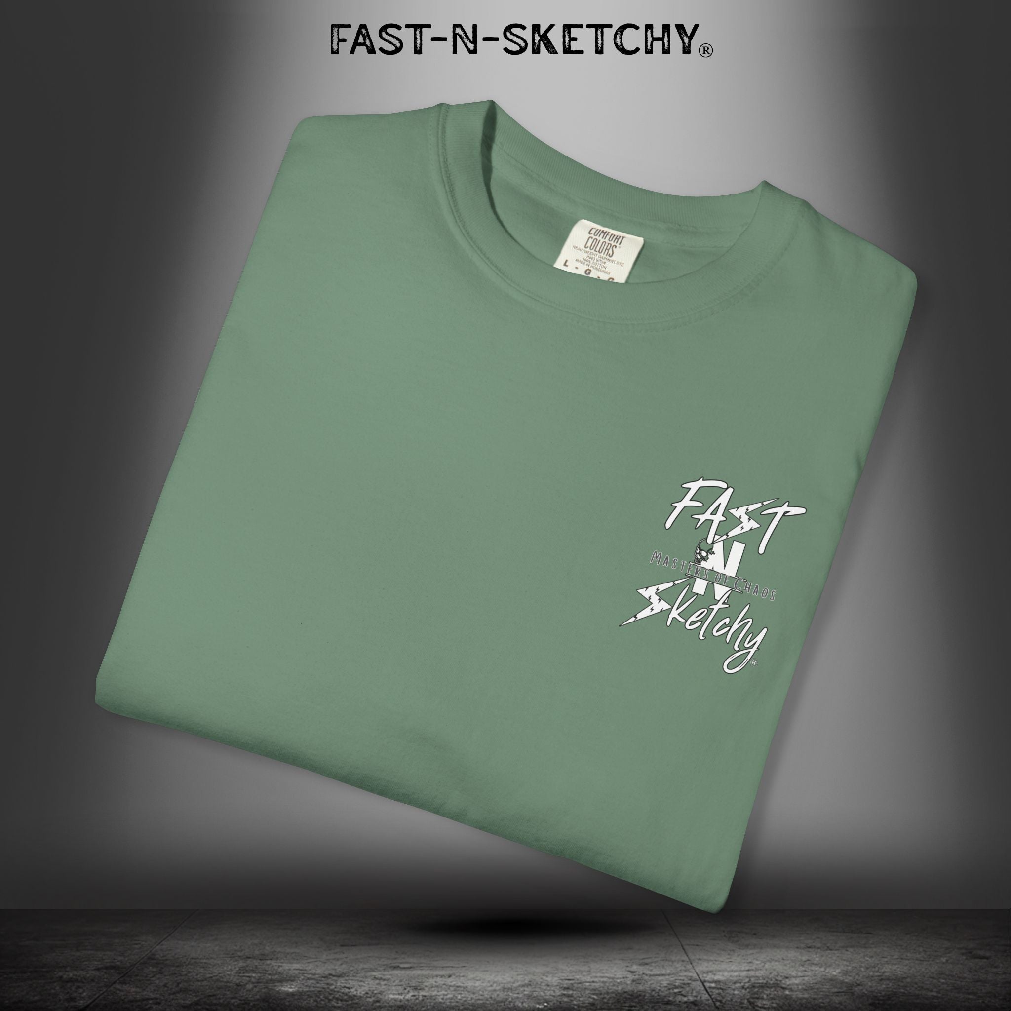 No Face, No Case: FAST-N-SKETCHY - T-Shirt up to 4XL (Multiple Colors)