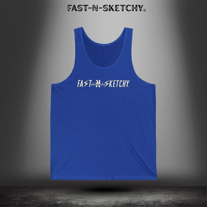 Live Your Life Graphic Tank - Fast-N-Sketchy Skull Tank Top