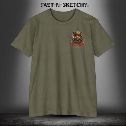 Porkchop, Thick Cut Thin Patience: Military Edition Premium Fitted Tee