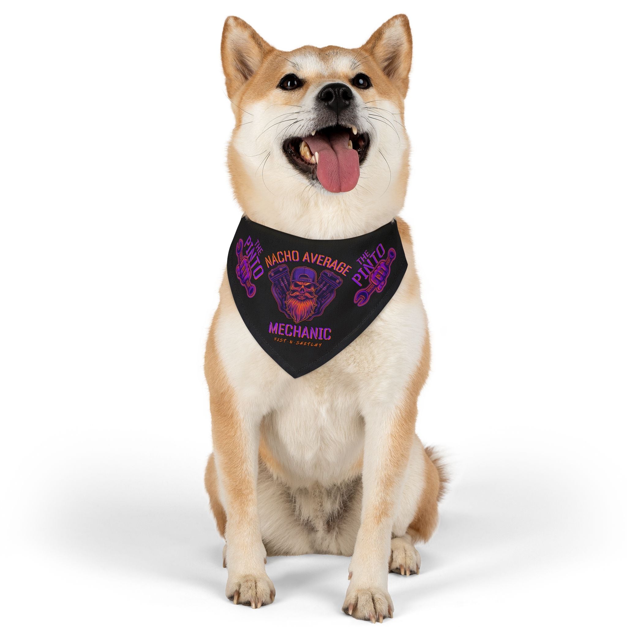 The Pinto: Nacho Average Mechanic Pet Bandana Collar