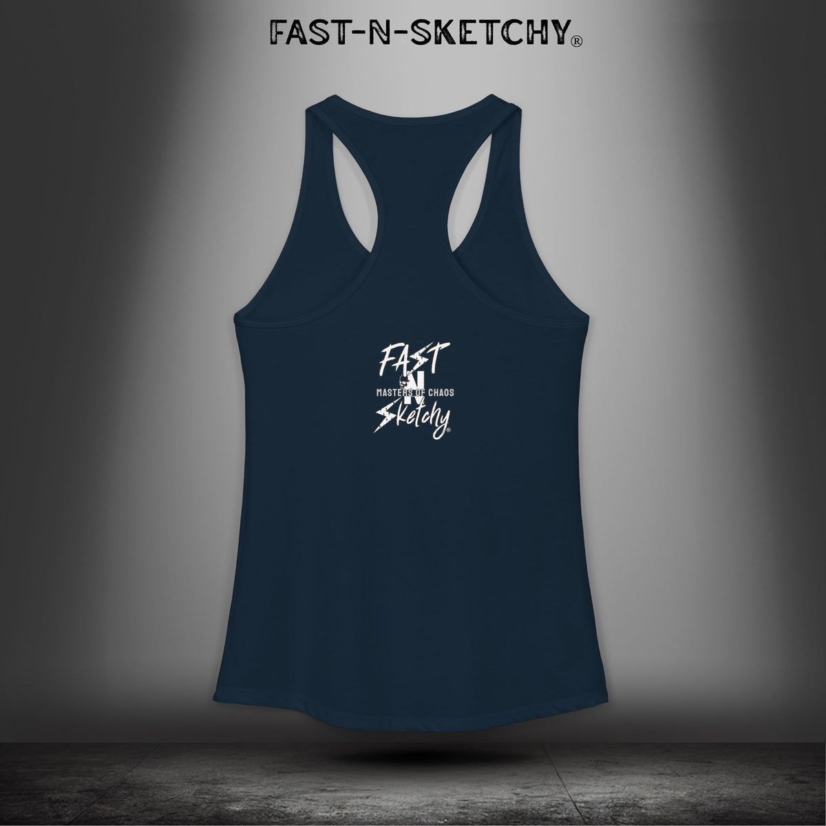 Bad Bitches Taste Better: FAST-N-SKETCHY - Racerback Tank Top