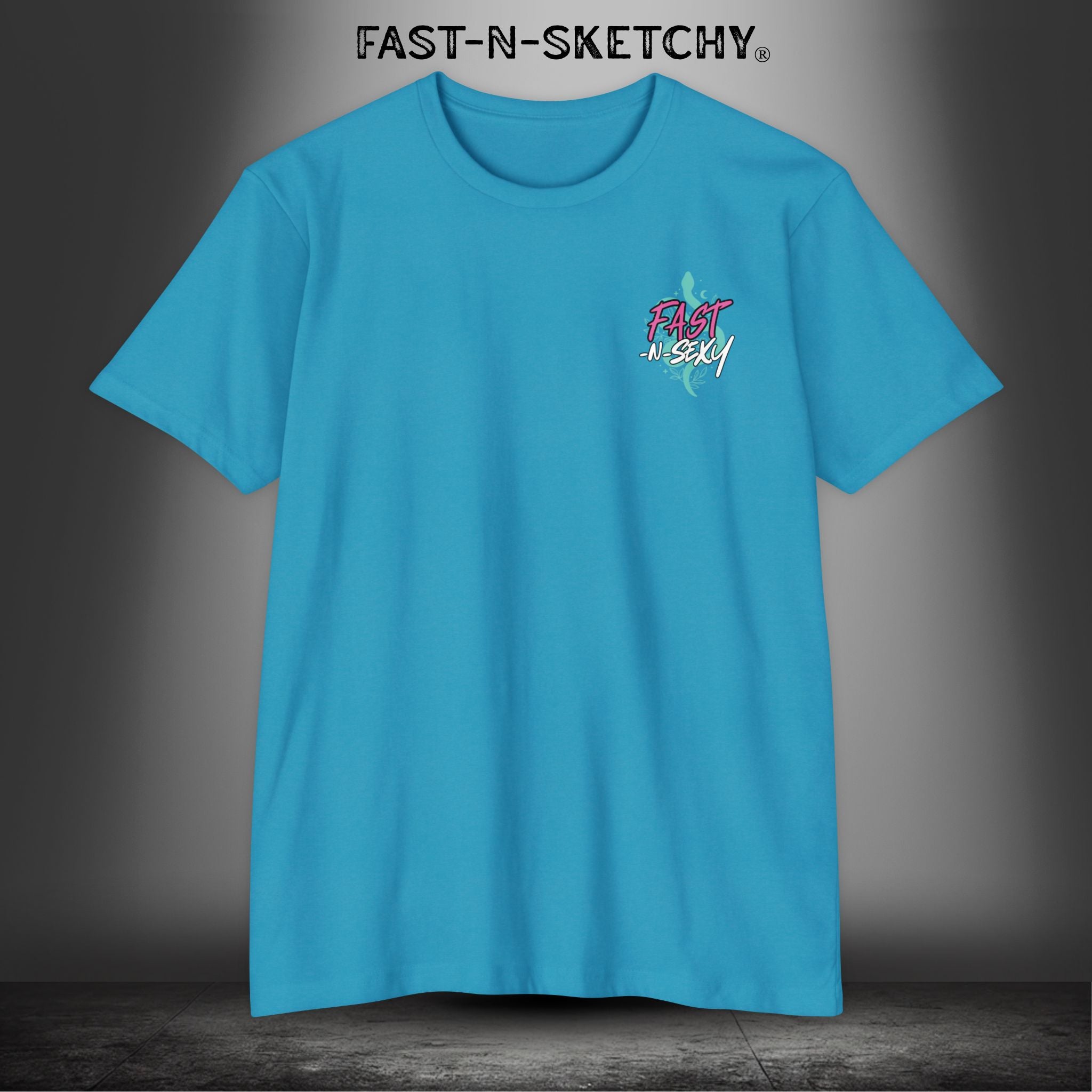 FAST-N-SEXY™ WITH HALF SKULL - T-shirt Classic Fit Crewneck - Next Level 6210
