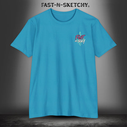 FAST-N-SEXY™ WITH HALF SKULL - T-shirt Classic Fit Crewneck - Next Level 6210