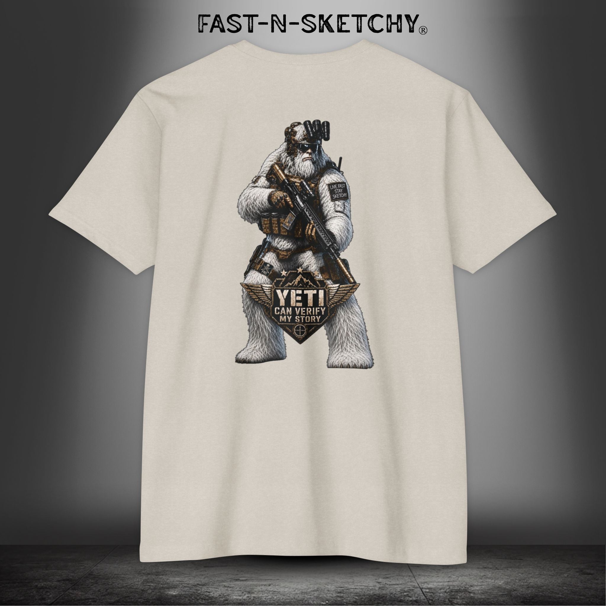Yeti Can Verify My Story: Military Edition Tee