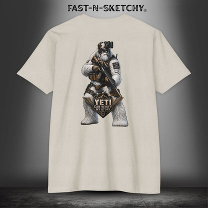 Yeti Can Verify My Story: Military Edition Tee