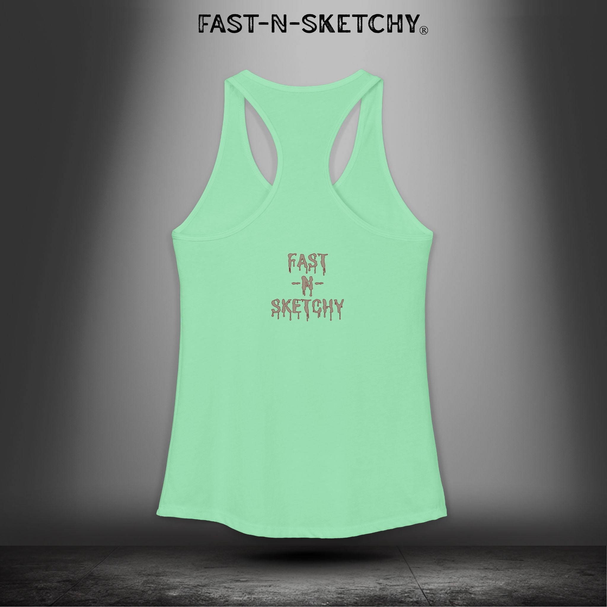 Grippy Sox Grippy Box: FAST-N-SKETCHY - Racerback Tank Top