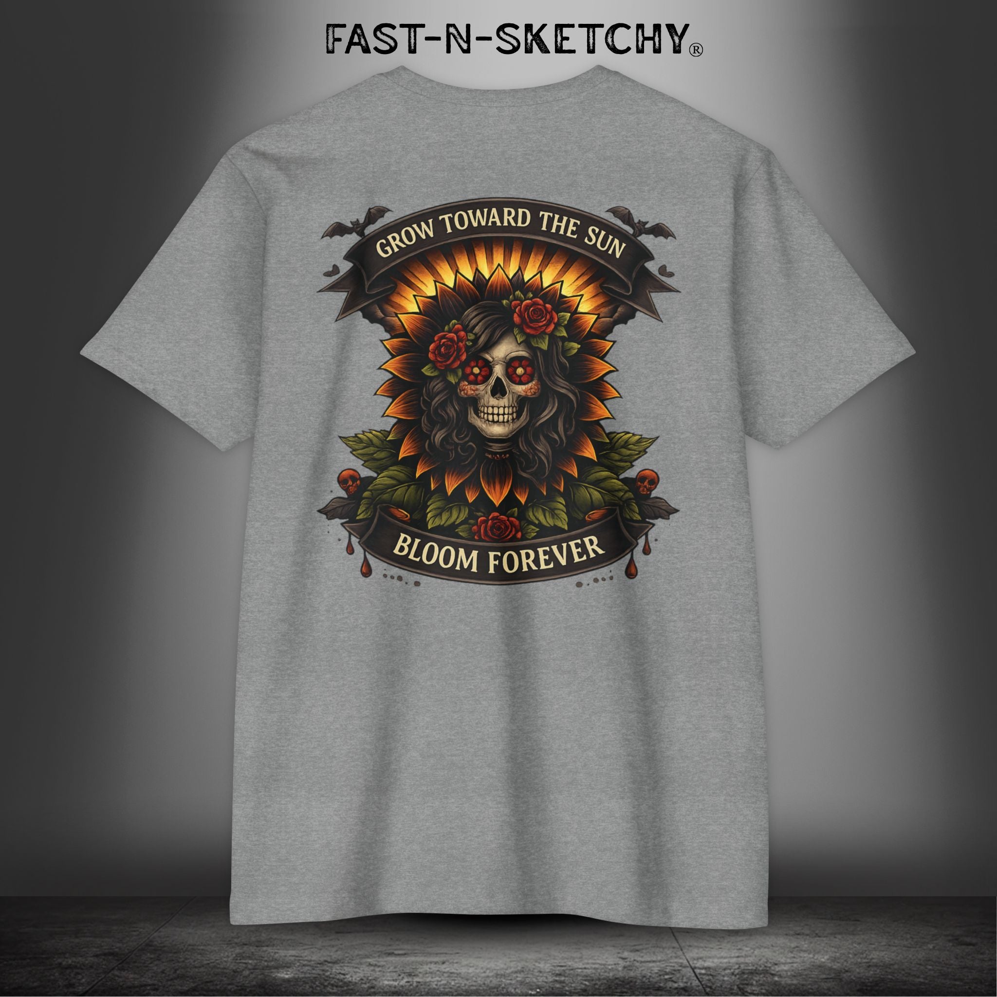 Grow Towards the Sun, Bloom Forever: Premium Fitted Tee