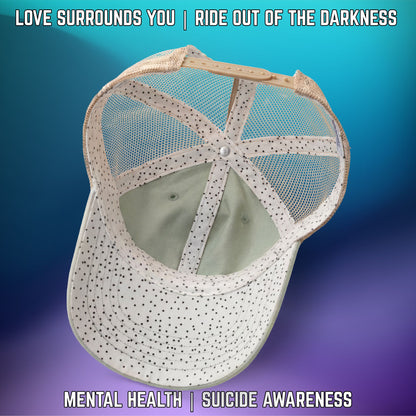 If You're Looking for a Sign.... Suicide Awareness Women's Washed Mesh-Back Cap with High Ponytail Hole - LSY