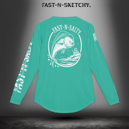 Mahi Mahi Fast-N-Salty UV Protection Long Sleeve Shirt - Perfect for Outdoor Adventures and Fishing