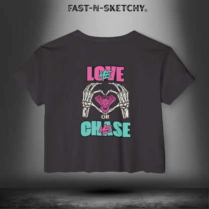 LOVE ME OR CHASE ME - FAST-N-SEXY™: Women's Festival Crop Top
