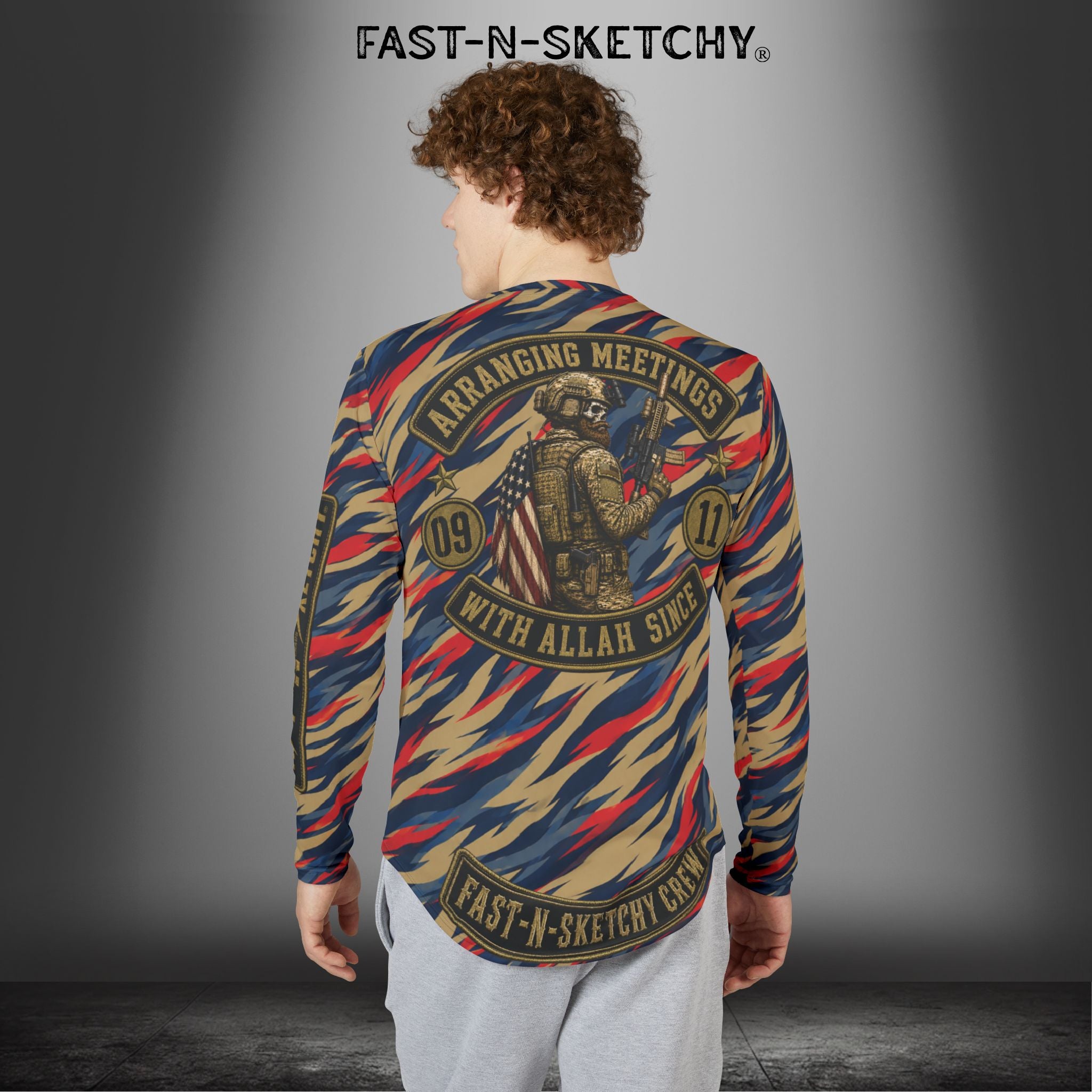 Arranging Meetings With Allah Since 9/11: Military Edition UV Long Sleeve Tee