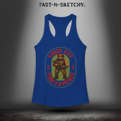 Porkchop, Thick Cut Thin Patience: Military Edition Racerback Tank