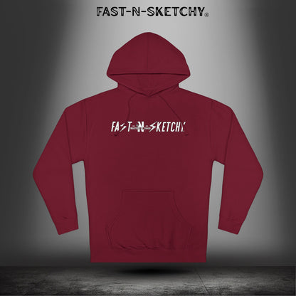 Fast-N-Sketchy Hoodie — Skull Lightning Logo "Live Your Life"