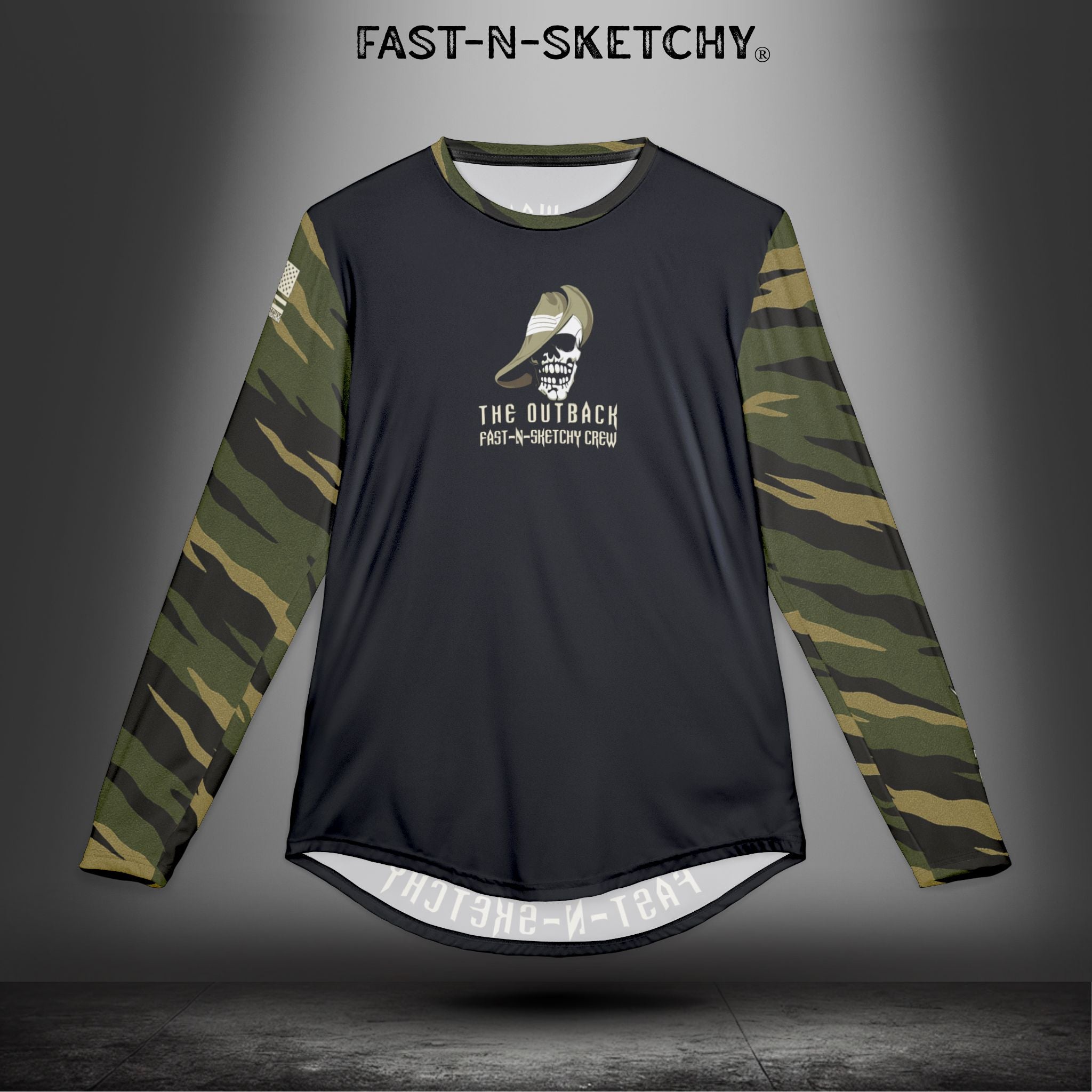 The Outback: Where Everything Wants to Kill You. Including Me: Military Edition UV Riding Long-Sleeve Tee