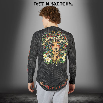 Medusa: The Truth Turns Lies to Stone - UV Protection Long Sleeve Riding Tee