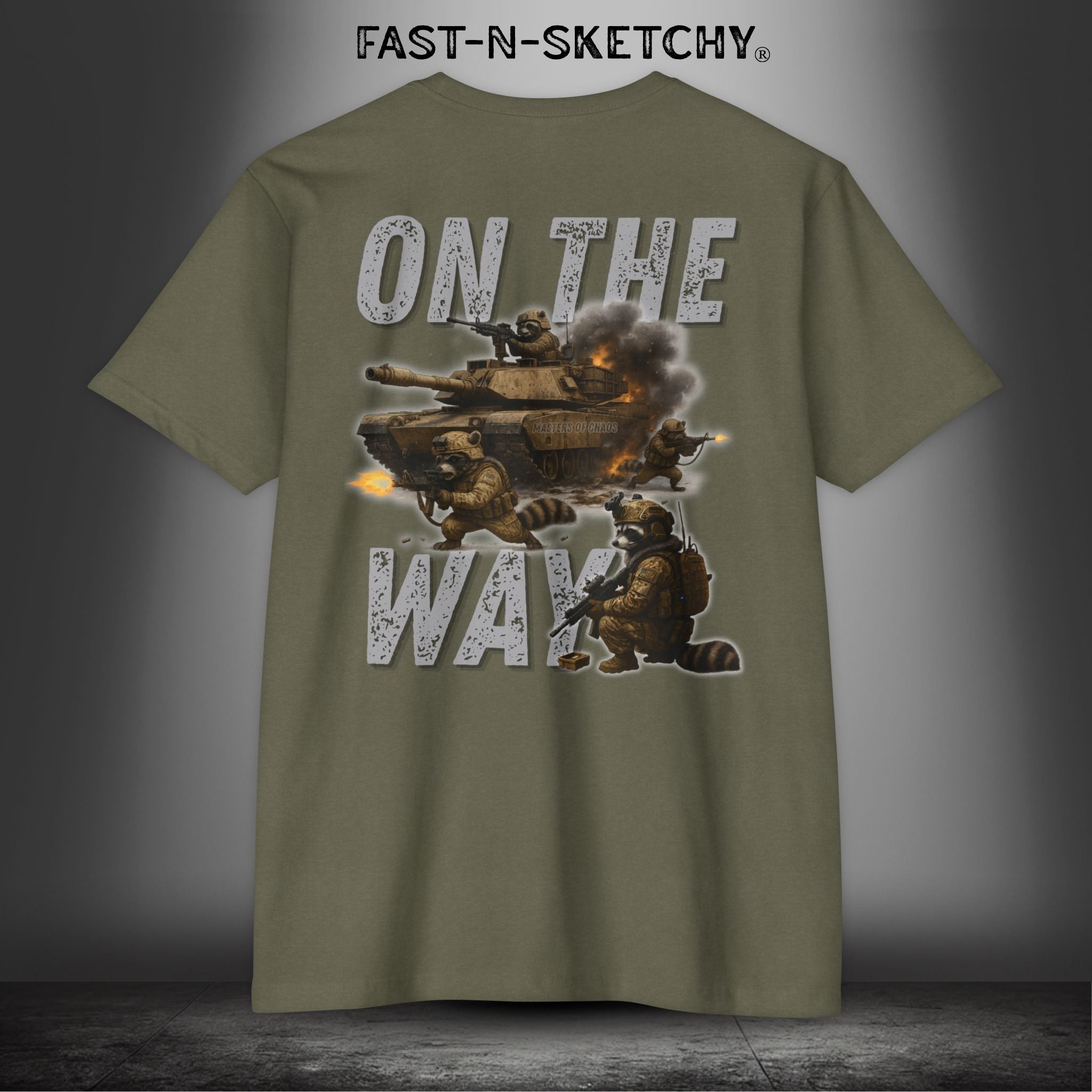 On the Way, The Rizzo: FAST-N-SKETCHY - T-Shirt next Level 6210