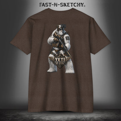 Yeti Can Verify My Story: Military Edition Tee