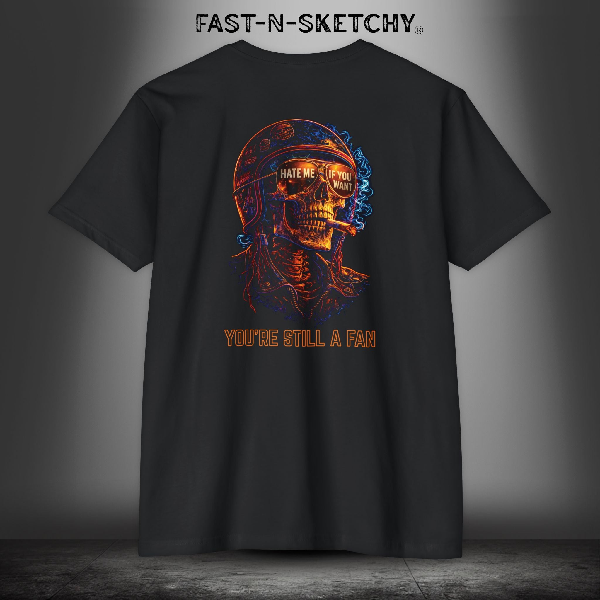 Hate Me If You Want, You're Still a Fan: Biker Edition - Premium Fitted Tee