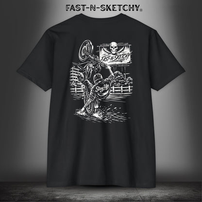 Stay Up Biker Edition Premium Fitted Tee