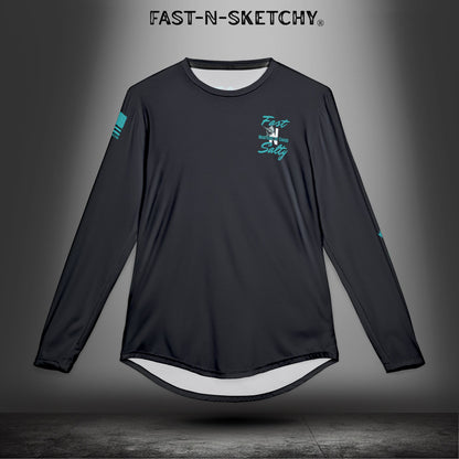 Fast-N-Salty UV Protection Long Sleeve Shirt - (Black) Perfect for Outdoor Adventures and Fishing