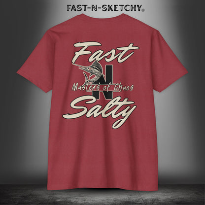 Fast-N-Salty: Masters of Chaos - T-Shirt Next Level (Tan Letters)
