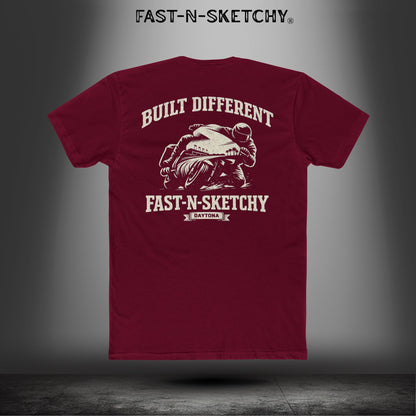 Built Different: Daytona Bike Week Bagger Racing Biker Edition Relaxed Classic Tee