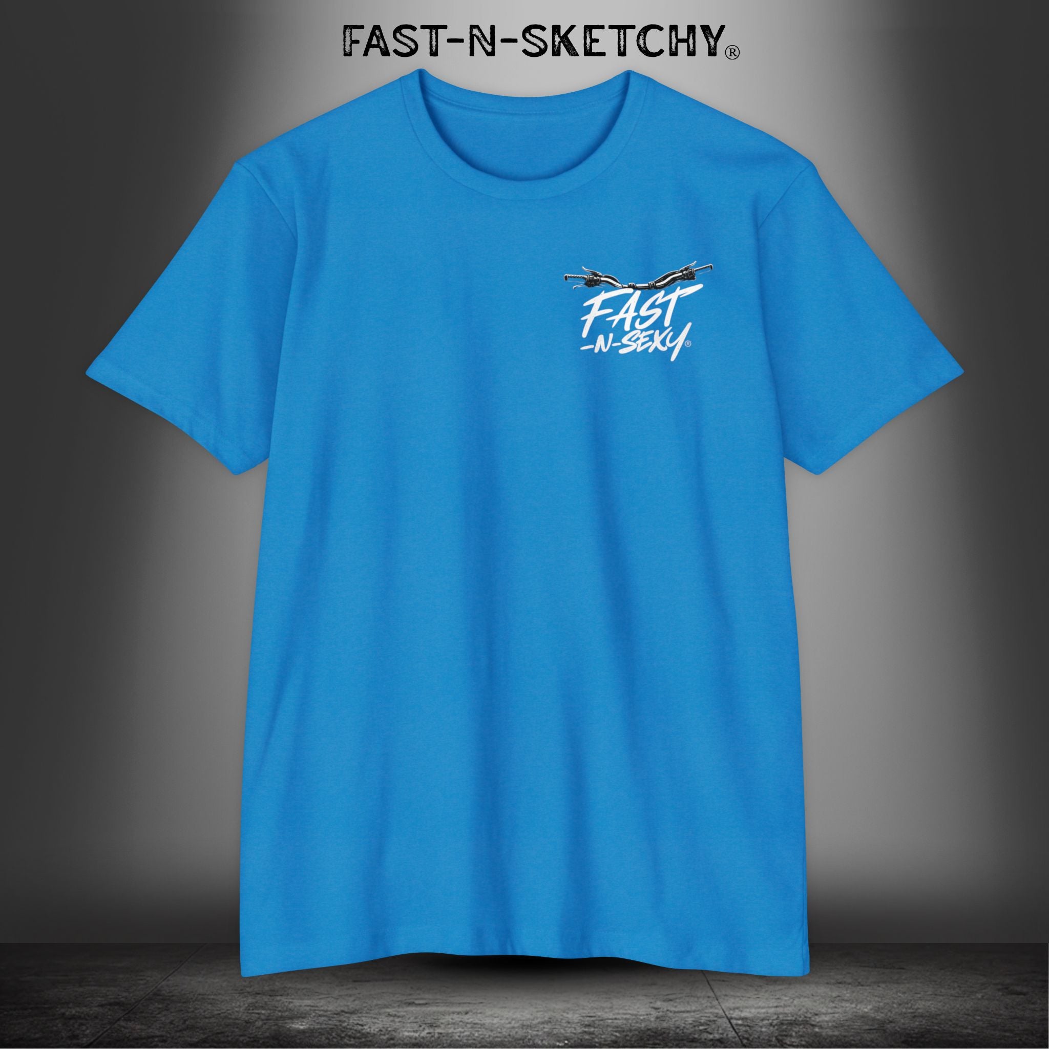 Chin Up, Tits Out: Biker Edition Premium Fitted Tee