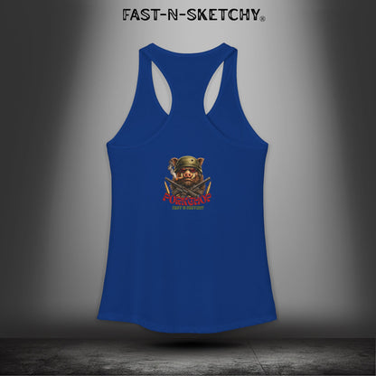 Porkchop, Thick Cut Thin Patience: Military Edition Racerback Tank