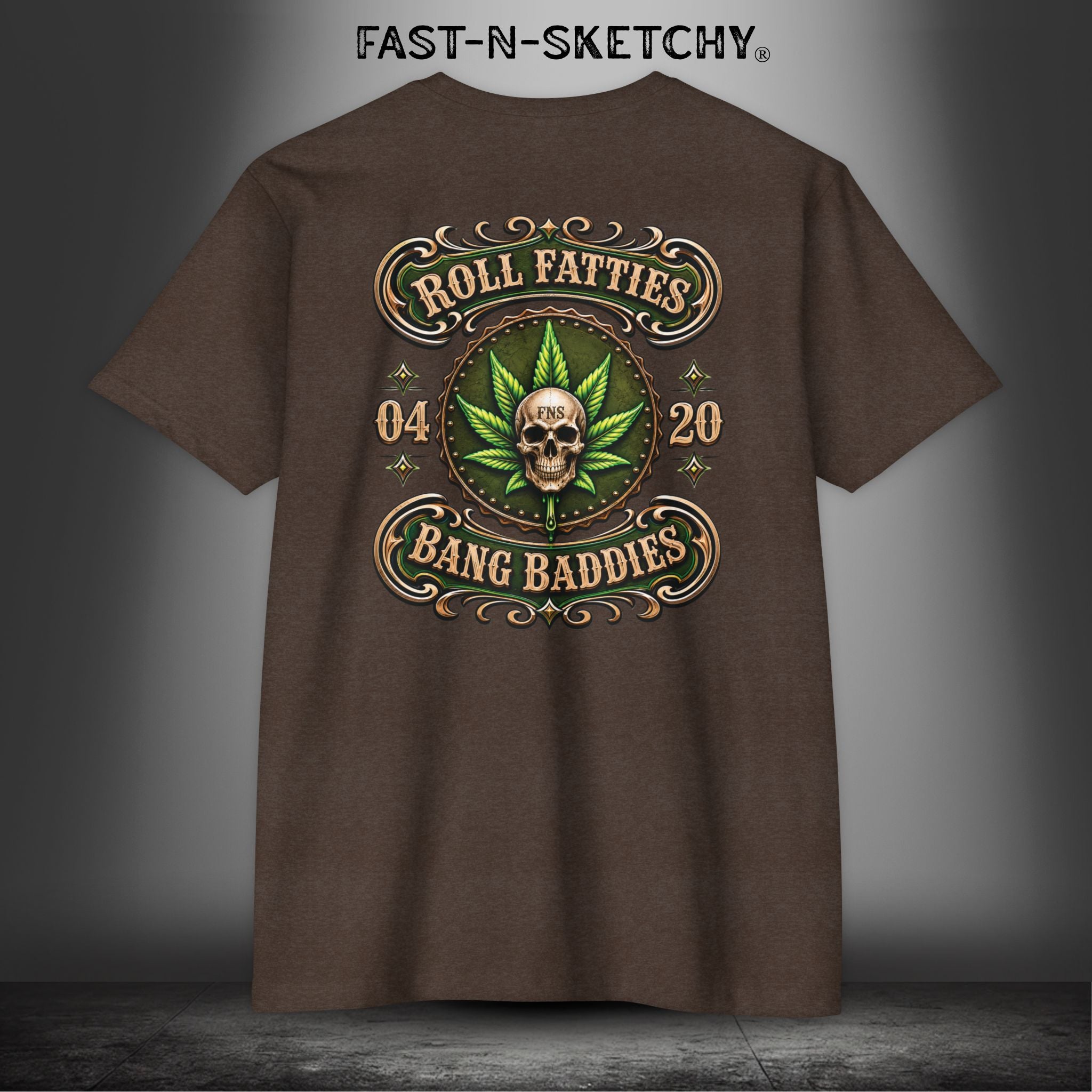 The Highlife: Roll Fatties & Bang Baddies: Biker Edition Premium Fitted Tee