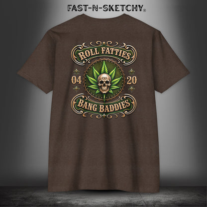 The Highlife: Roll Fatties & Bang Baddies: Biker Edition Premium Fitted Tee