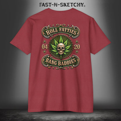 The Highlife: Roll Fatties & Bang Baddies: Biker Edition Premium Fitted Tee