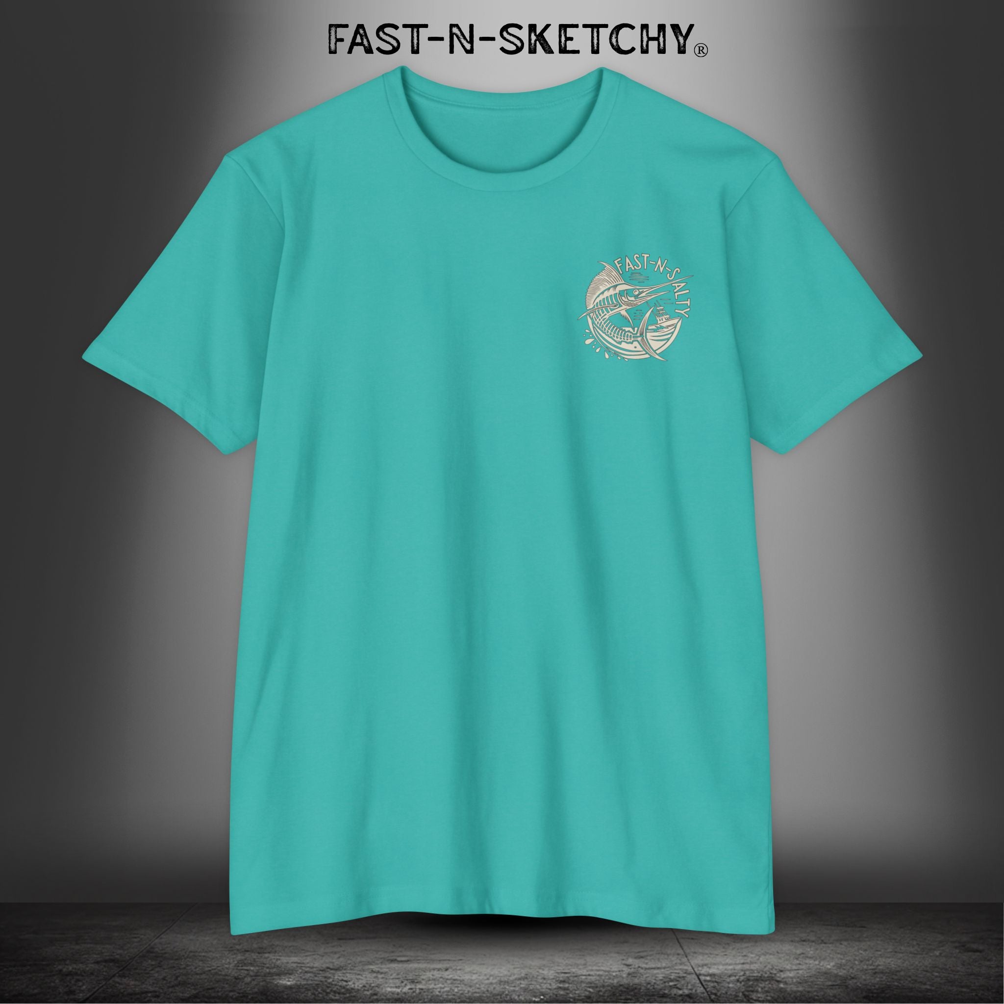 Fast-N-Salty: Masters of Chaos - T-Shirt Next Level (Tan Letters)
