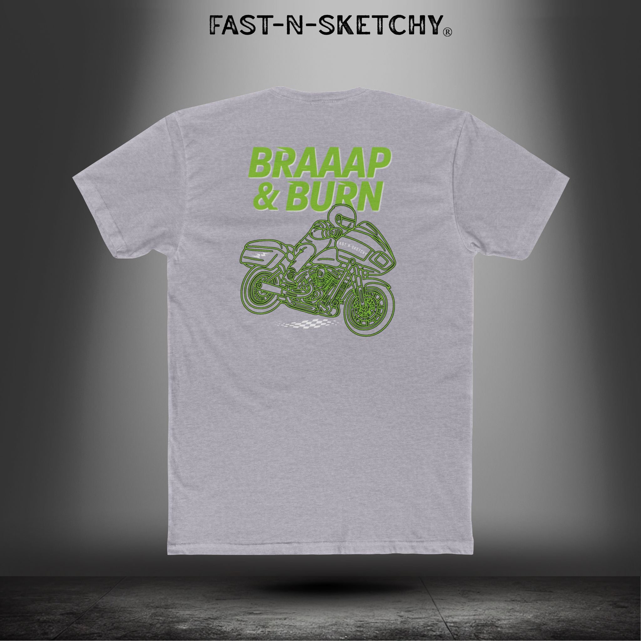 Braaap & Burn: Biker Edition Bagger Races Relaxed Classic Tee