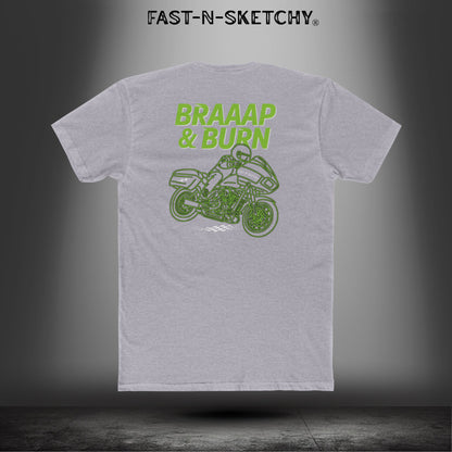 Braaap & Burn: Biker Edition Bagger Races Relaxed Classic Tee
