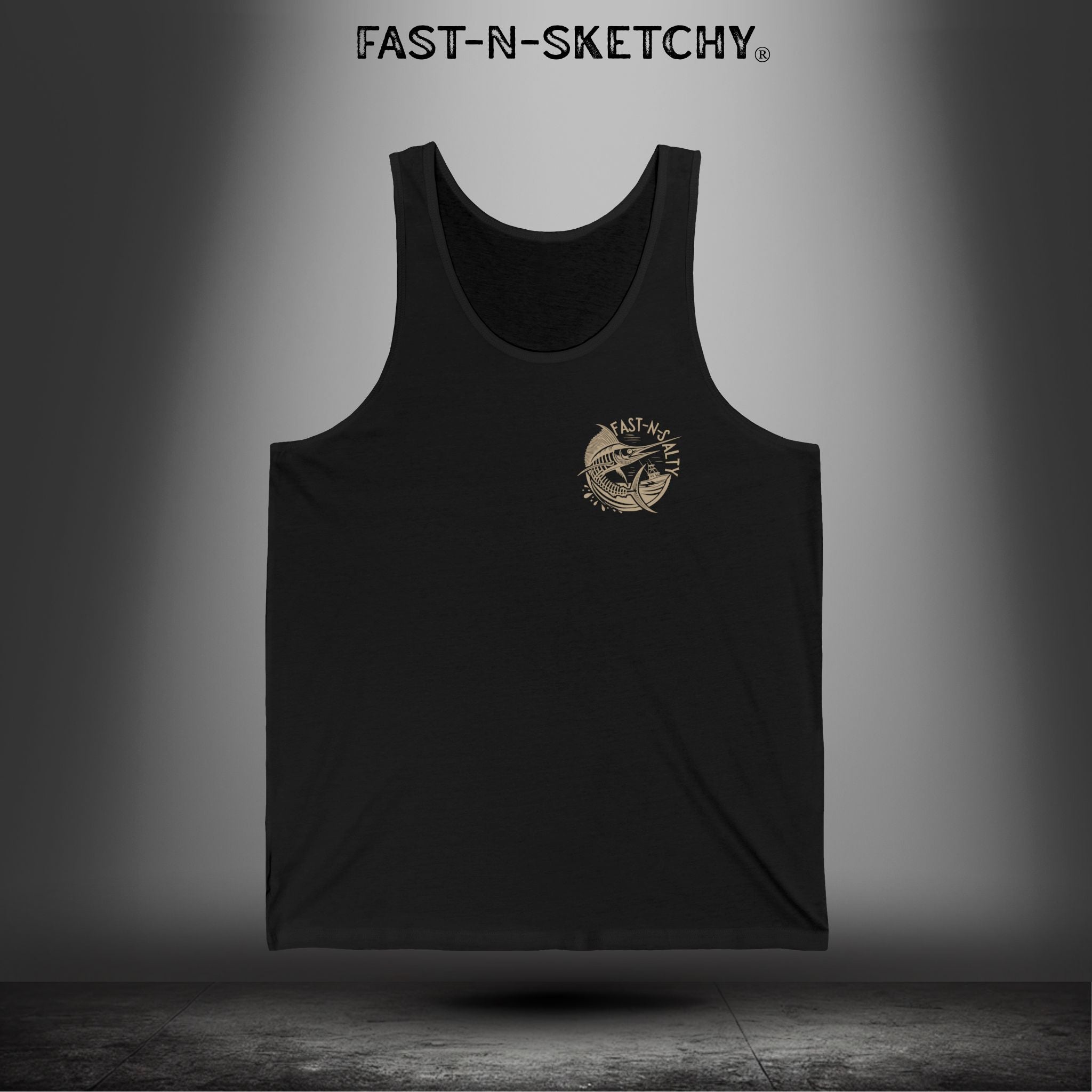ADRENALINE RUNS DEEP LIKE THE OCEAN: Tank Top