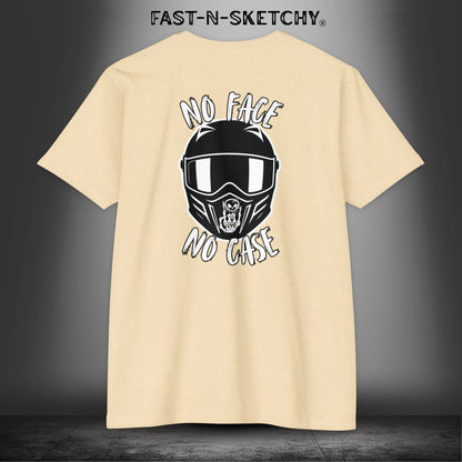 No Face, No Case: Biker Edition Premium Fitted Tee (Colors)