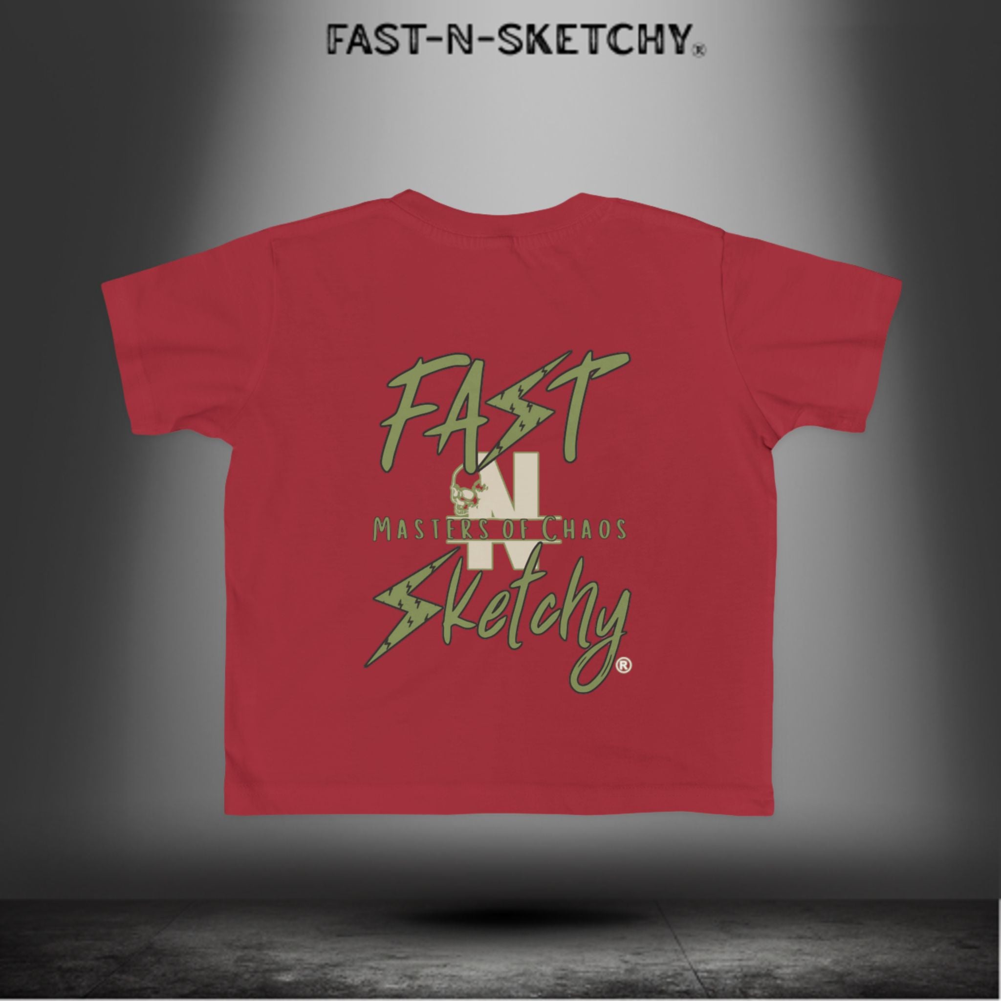 FAST-N-SKETCHY® Mayhem Starter Kit – Toddler Tee | All Gas. No Nap Time. Just Vibes.