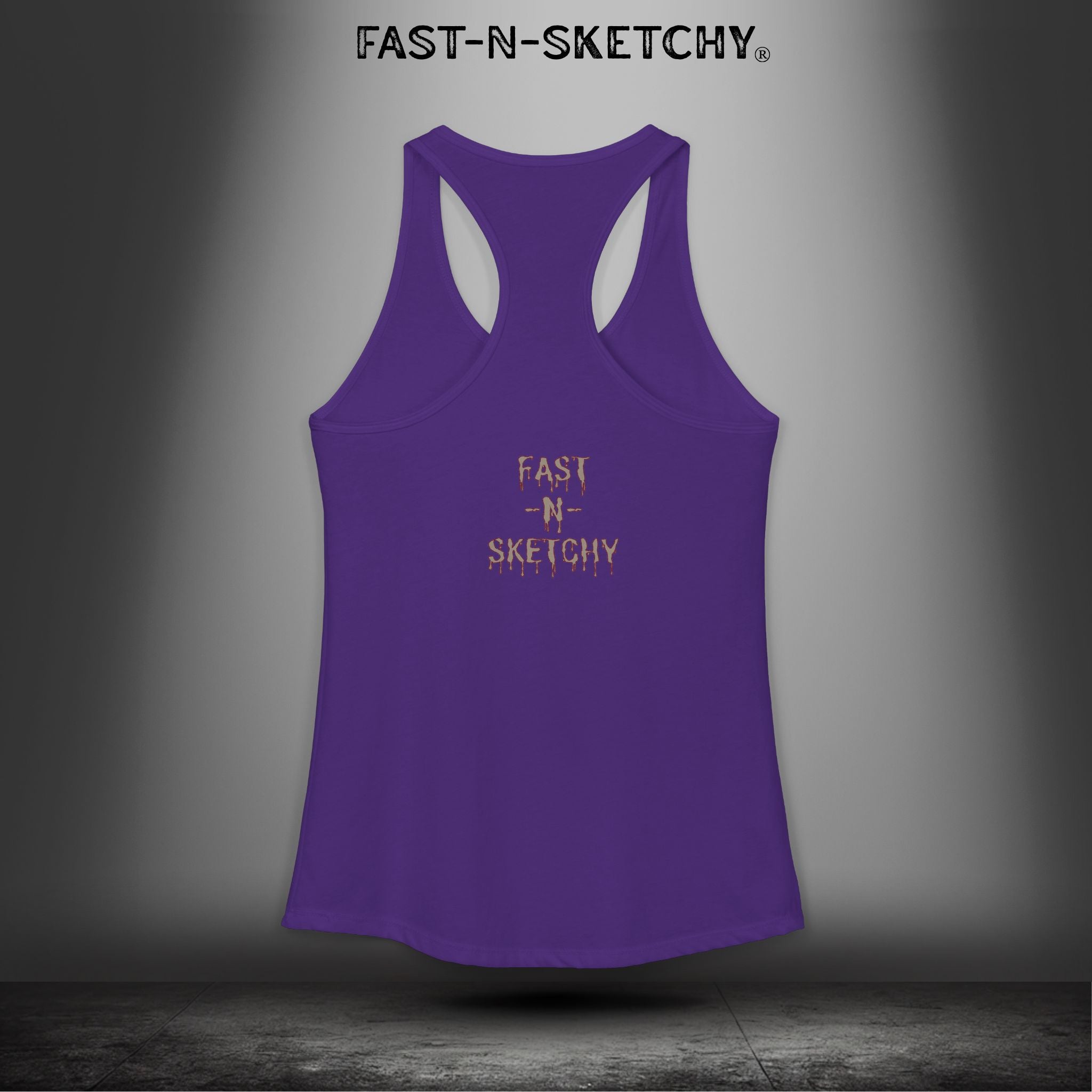 Grippy Sox Grippy Box: FAST-N-SKETCHY - Racerback Tank Top