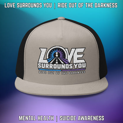 Love Surrounds You Trucker Hat — Mental Health & Suicide Awareness Cap - LSY