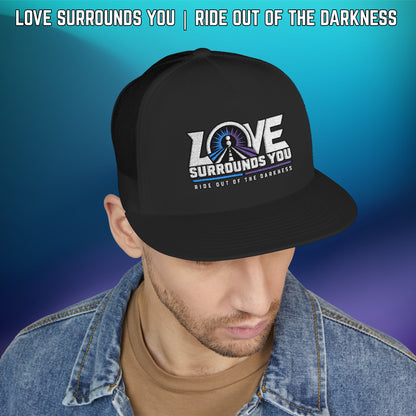 Love Surrounds You Trucker Hat — Mental Health & Suicide Awareness Cap - LSY