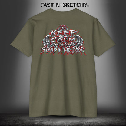 Paratrooper: Keep Calm & Stand in the Door - Military Edition Tee